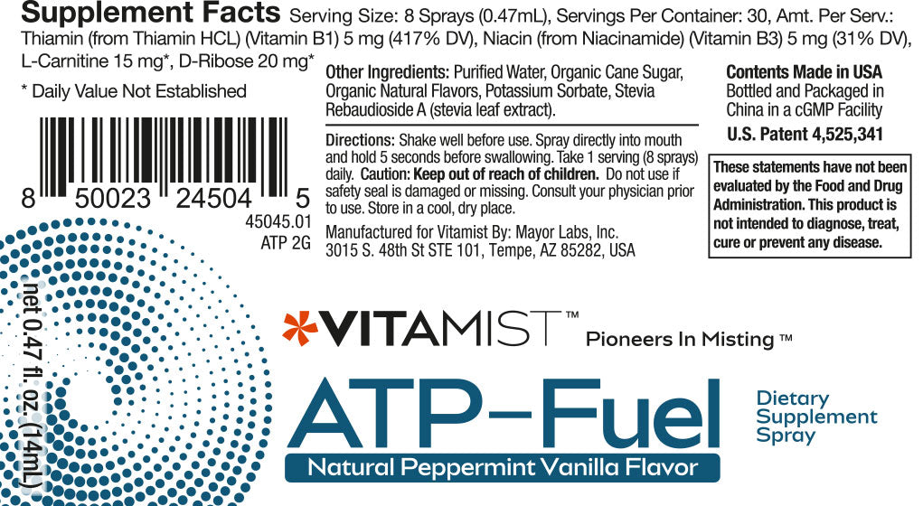VitaMist™ ATP spray is the top oral spray supplement.