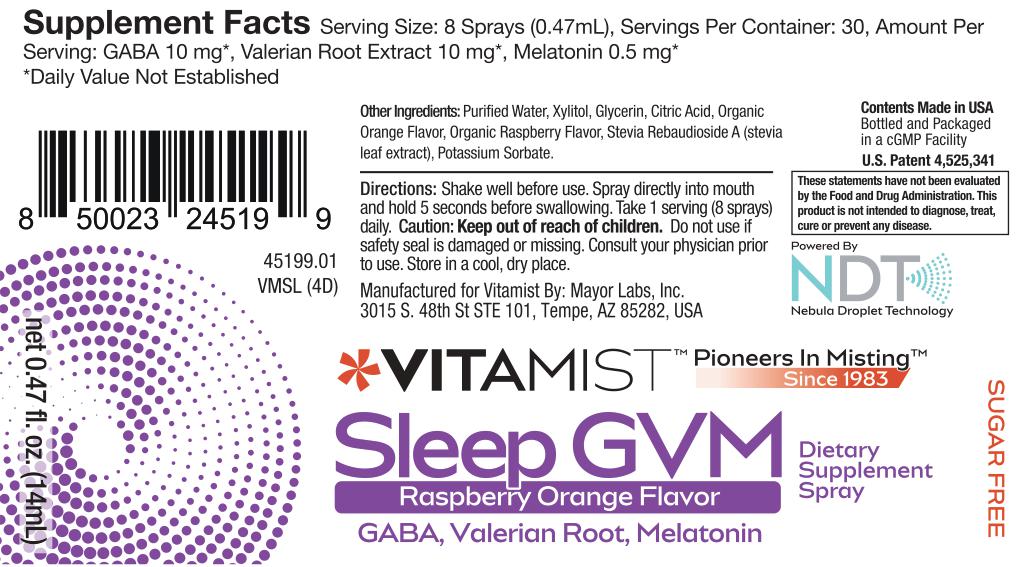 VitaMist™ Sleep GVM spray is the top oral spray supplement.