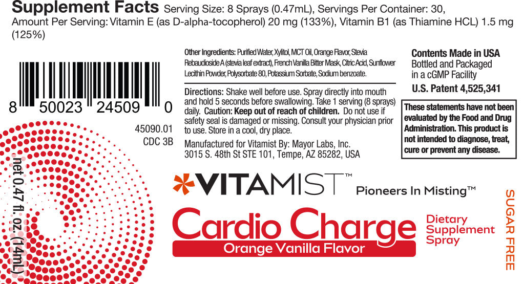 VitaMist™ Cardio Charge spray is the top oral spray supplement.