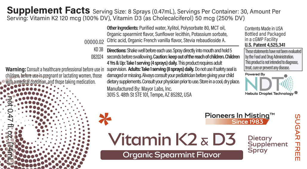 Vitamin K2+Vitamin D3 Oral Spray