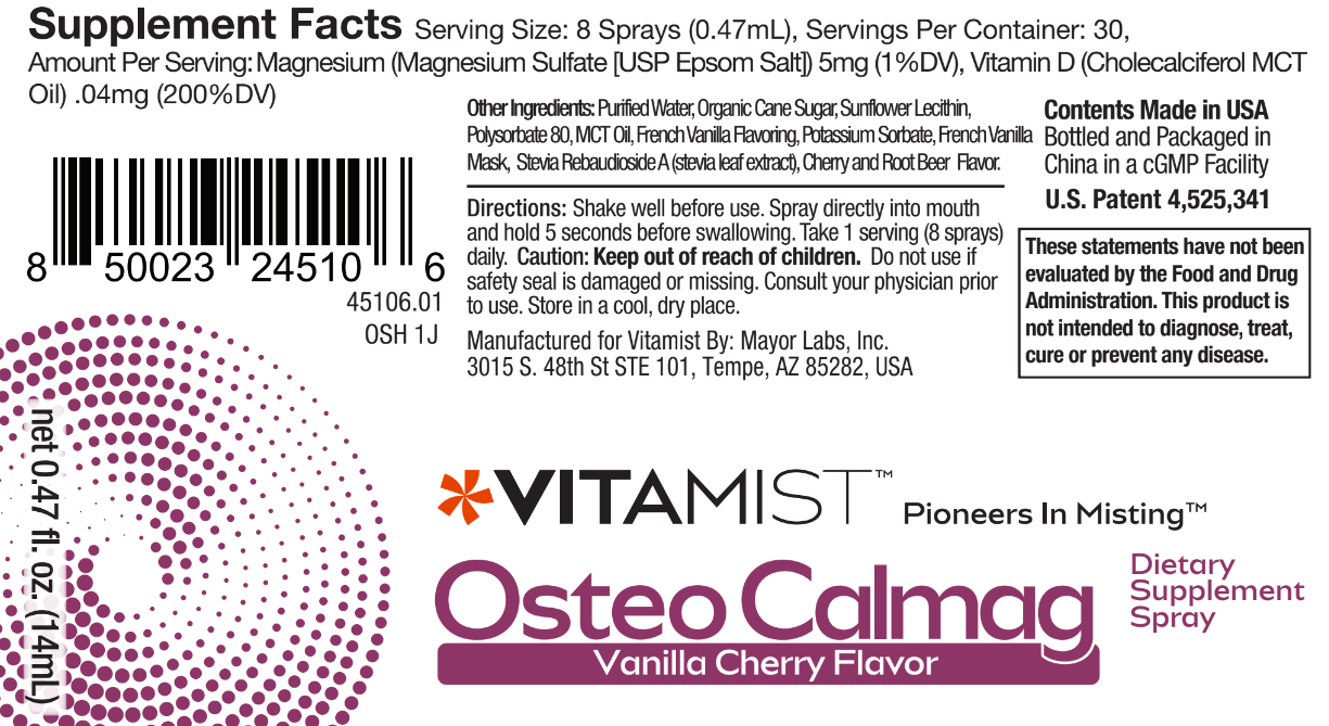 VitaMist™ Osteo-CalMag spray is the top oral spray supplement.